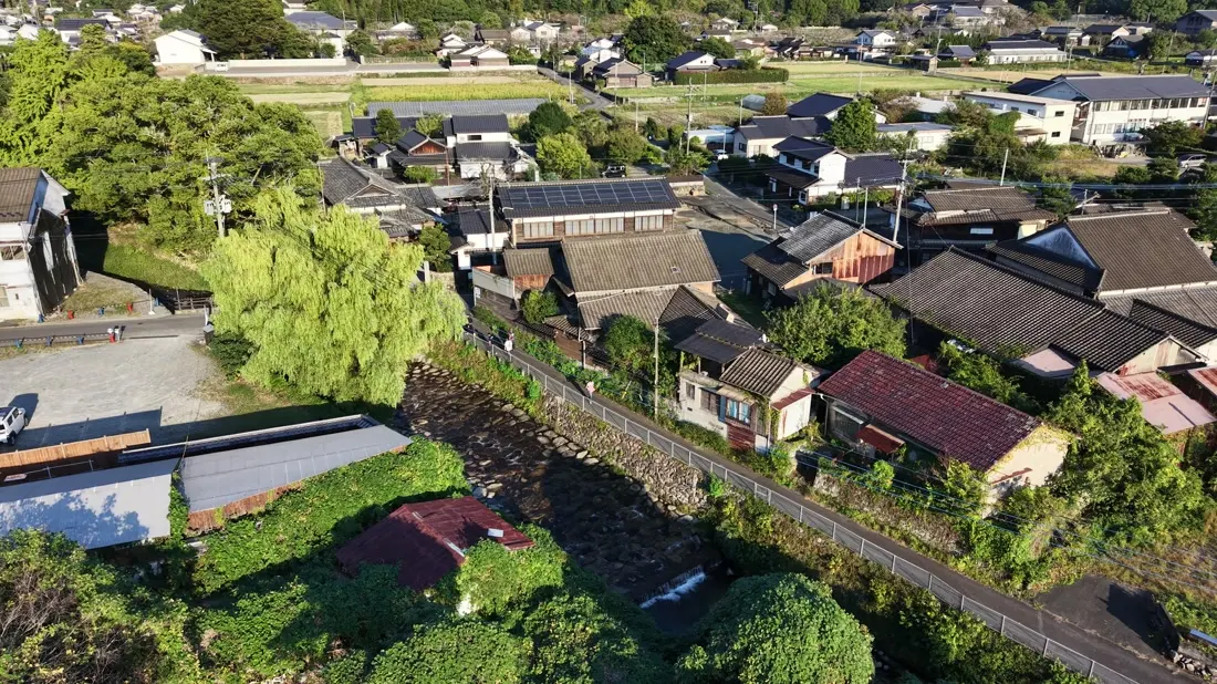 Historic streets and local scenery in Akizuki